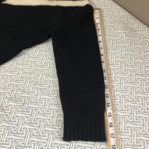 J.Crew Wool Blend Black/White Pullover Sweater Small - Picture 7 of 8